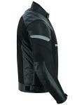 Men's Waterproof Leather Motorcycle Jacket with CE Armor