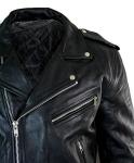 Men's Black Real Leather Biker Jacket