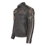 Gallanto Classic Brown Biker Leather Jacket (L)