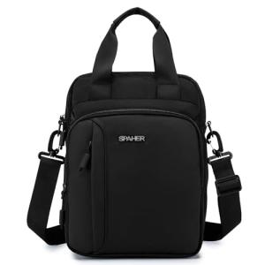 Men’s Waterproof Crossbody Messenger Bag, Black