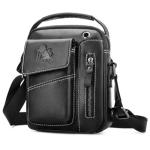 Men's Vintage Leather Crossbody Shoulder Bag