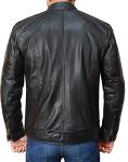 Men's Vintage Leather Diamond Quilted Jacket
