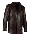 Charlie LONDON Men's Vintage Brown Leather Jacket