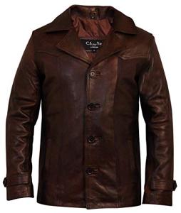 Charlie LONDON Vintage Brown Leather Jacket for Men