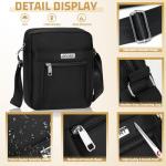 Stylish Black Crossbody Bag for Men