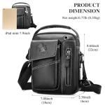Men's Vintage Leather Crossbody Shoulder Bag
