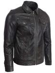 Men's Super-Soft Leather Classic Harrington Jacket