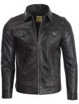 Men's Super-Soft Leather Classic Harrington Jacket
