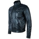 Aviatrix Men’s Vintage Distressed Leather Jacket