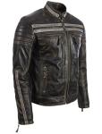 Aviatrix Men's Retro Leather Jacket in 3XL
