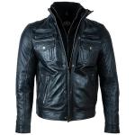 Aviatrix Men’s Vintage Distressed Leather Jacket