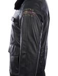 Men's Super-Soft Leather Aviator Bomber Jacket 4XL