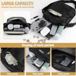Stylish Black Crossbody Bag for Men