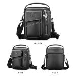 Men's Vintage Leather Crossbody Shoulder Bag