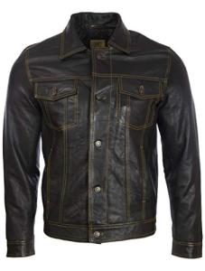 Men's Super-Soft Leather Classic Harrington Jacket
