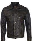 Men's Super-Soft Leather Classic Harrington Jacket