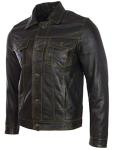 Men's Super-Soft Leather Classic Harrington Jacket