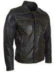 Men's Super-Soft Leather Classic Harrington Jacket