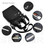 Men’s Waterproof Crossbody Messenger Bag, Black