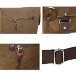 Stylish Brown Canvas Messenger Bag for Men