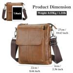 Stylish Brown Leather Crossbody Bag for Men