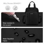 Men’s Waterproof Crossbody Messenger Bag, Black