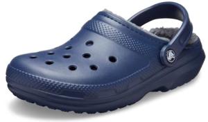 Crocs Classic Lined Clogs in Navy Charcoal 12 UK