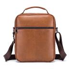 Brown Waterproof Leather Men’s Messenger Bag