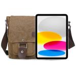 Stylish Brown Canvas Messenger Bag for Men