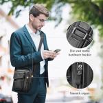 Men's Vintage Leather Crossbody Shoulder Bag