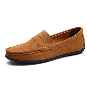 Men's Brown Leather Driving Moccasins - Size 8 UK