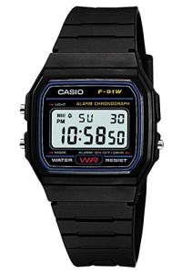 Casio F-91W Digital Watch with LED Light