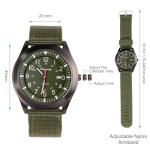 Vicloon Men's Analogue Military Watch with Glow Features