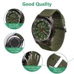 Vicloon Men's Analogue Military Watch with Glow Features
