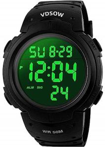 Men's Waterproof Sport Watch with LED Backlight