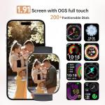 1.91" HD Smart Watch with Fitness Tracking Features