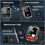 Blackview Men’s Military Smart Watch with Fitness Tracker