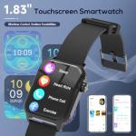 1.83" HD Smartwatch with 120 Sports Modes