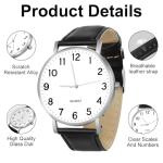 Stylish 39MM Men's Chronograph Leather Watch