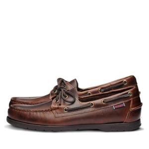 Sebago Endeavor Men's Brown Boat Shoes, Size 10