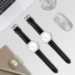 Stylish 39MM Men's Chronograph Leather Watch