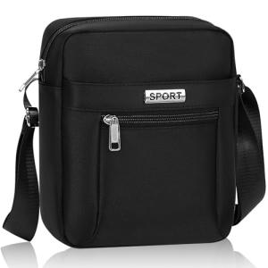 Stylish Black Crossbody Bag for Men