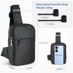 BROADREAM Water Resistant Crossbody Sling Bag