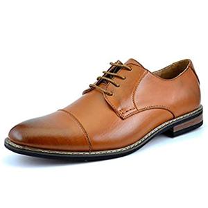 Bruno Marc Men's Lace-Up Formal Oxfords - Brown