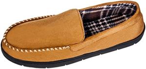 Men's Suede Memory Foam Moccasin Slippers