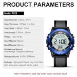 Men's Waterproof Digital Sports Watch with LED
