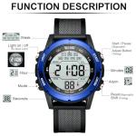 Men's Waterproof Digital Sports Watch with LED