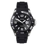 Sekonda Men's 44mm Black Silicone Strap Watch