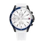 Tommy Hilfiger Men's Quartz Watch with White Band