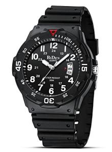 Men's Waterproof Analog Quartz Watch with Date